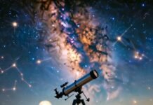 The Ultimate Stargazing Guide: Best Locations and Times to Observe slightly dusty old Celestron telescope pointed