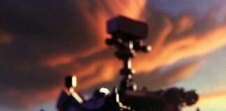 What We’ve Discovered on Mars: A Timeline of Exploration Perseverance rover silhouette at Martian sunset with note "We're still looking".