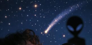 The Best Stargazing Apps for 2025: Enhance Your Viewing Experience American backyard holding a phone up to a very light-polluted sky